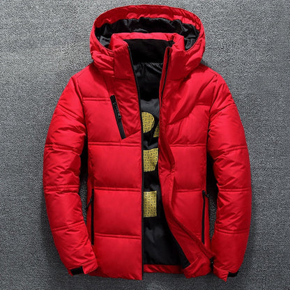 Daunenjacke Herren Warm Kapuzenjacke Winterjacke - BerlinGlamour