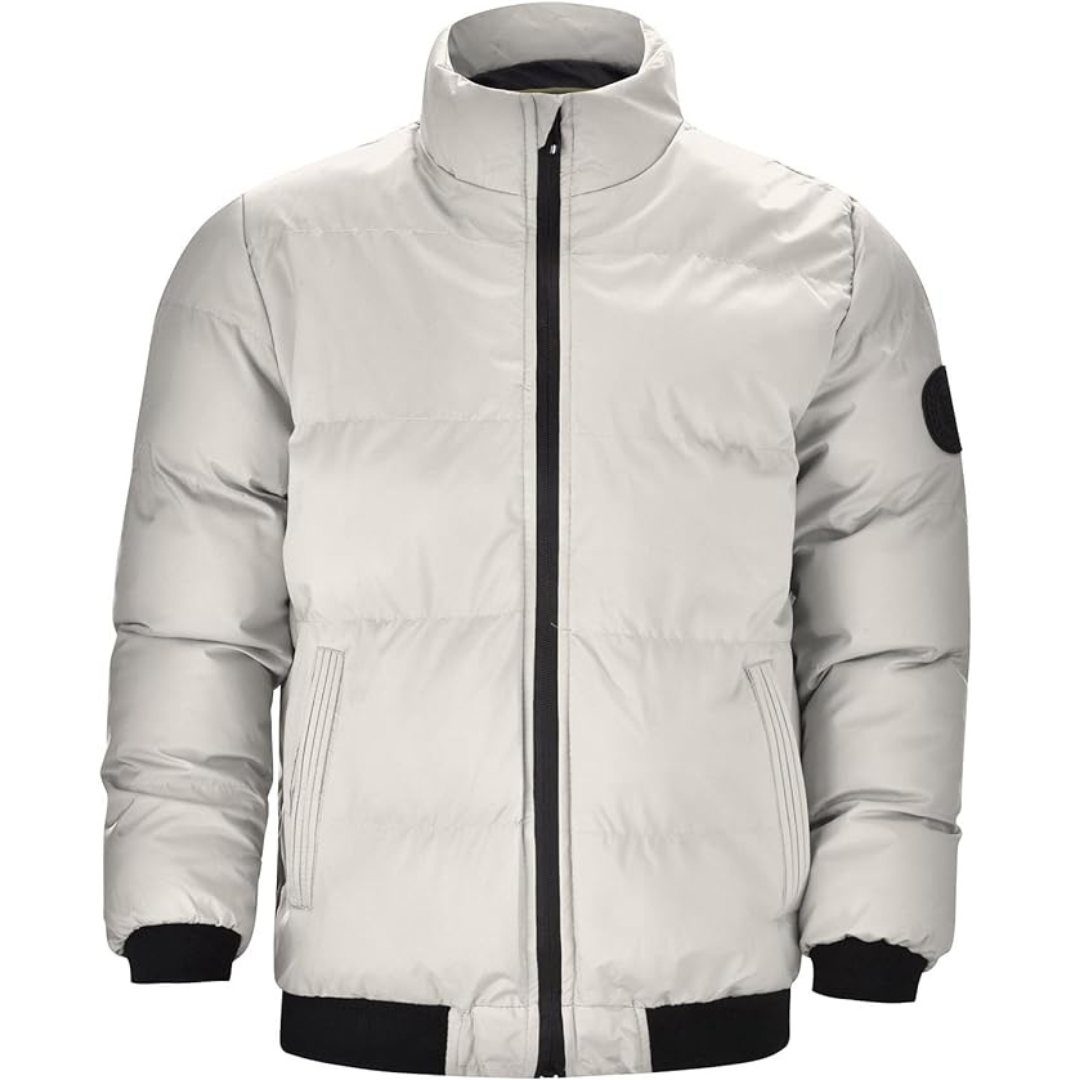 Pufferjacke – Warme, wattierte Winterjacke mit Reißverschluss für Herren-Chaps Herrenmode