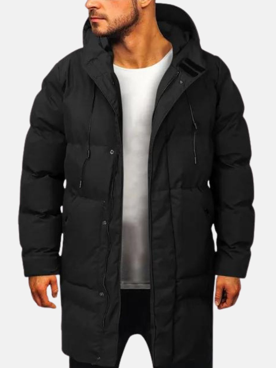 Warme Herren Winterjacke mit Kapuze und Füllung - BerlinGlamour