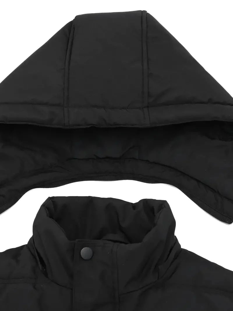 Pufferjacke – warme, wasserdichte Winter-Daunenjacke mit Kapuze für Herren-Chaps Herrenmode