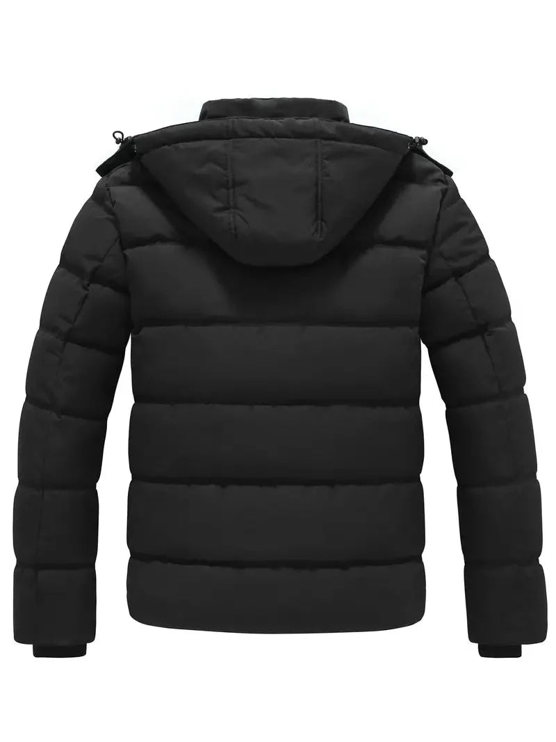 Pufferjacke – warme, wasserdichte Winter-Daunenjacke mit Kapuze für Herren-Chaps Herrenmode