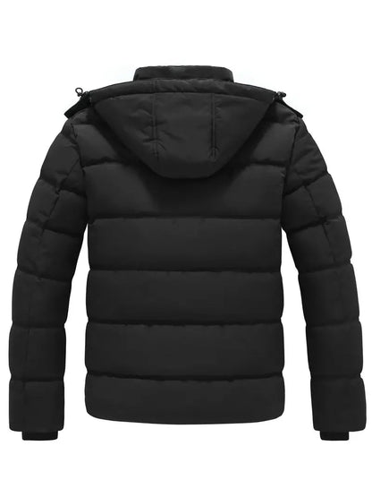 Pufferjacke – warme, wasserdichte Winter-Daunenjacke mit Kapuze für Herren-Chaps Herrenmode