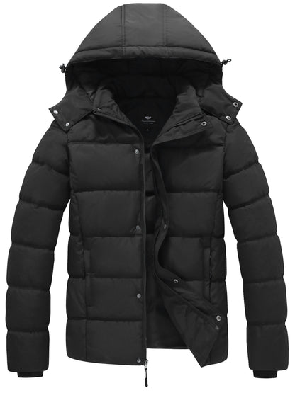 Herren Winterjacke Warm Wasserdicht Daunenjacke Kapuze - BerlinGlamour