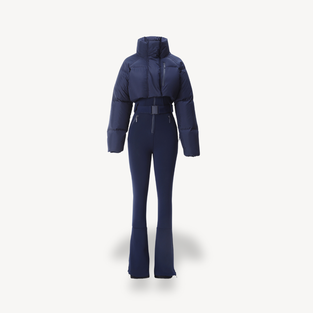 Pufferjacke für Damen mit Gürtelhose | Loravelle 0