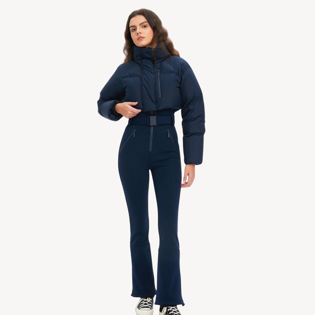Pufferjacke für Damen mit Gürtelhose | Loravelle 2