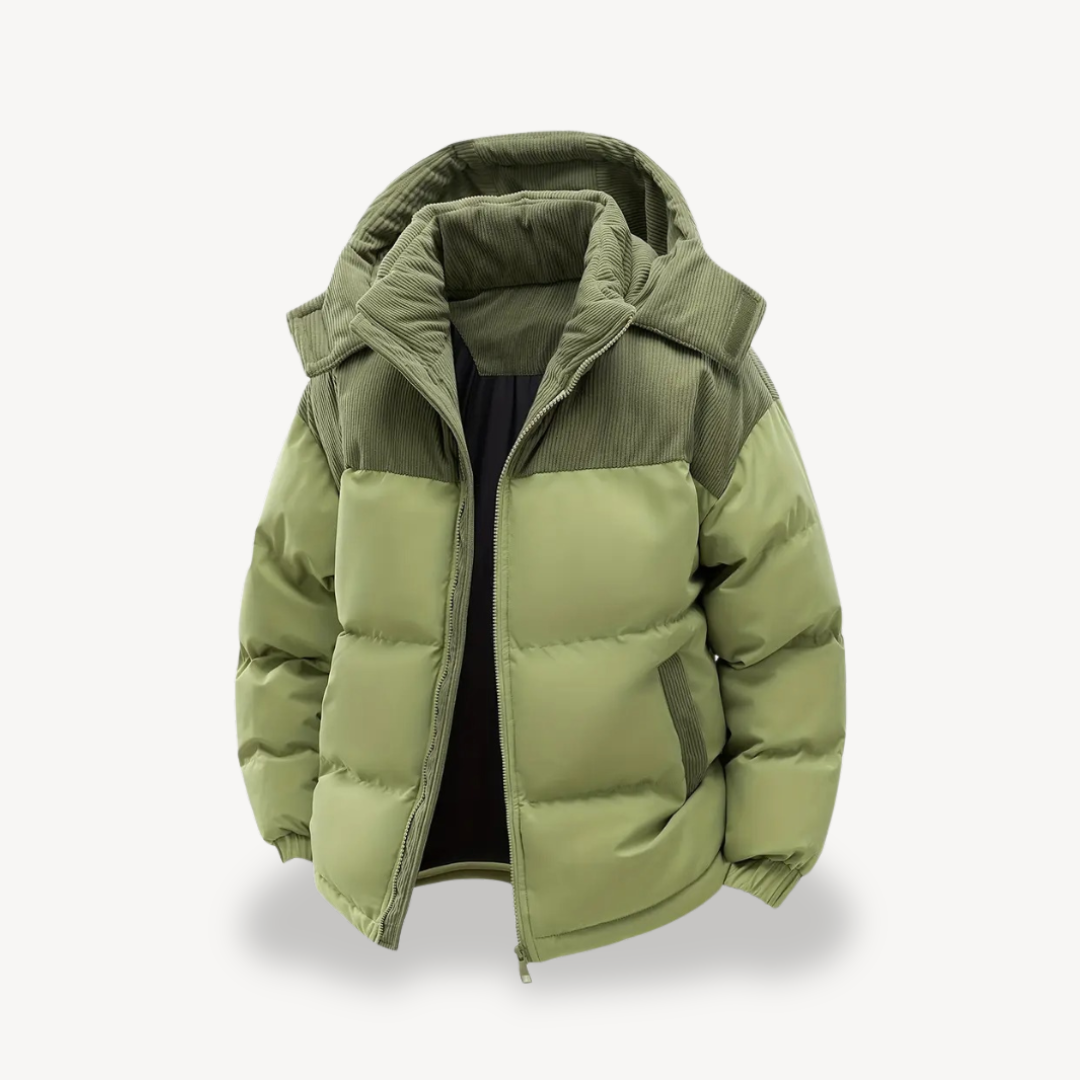 Pufferjacke für Herren mit Cordkapuze | Loravelle 0