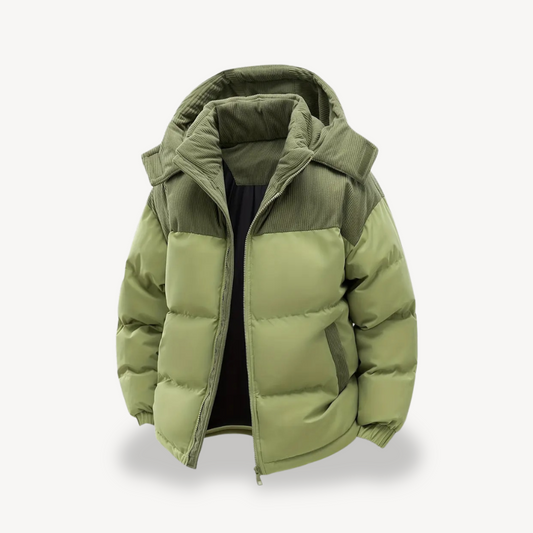 Pufferjacke für Herren mit Cordkapuze | Loravelle 0