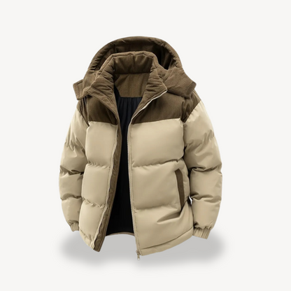 Pufferjacke für Herren mit Cordkapuze | Loravelle 2
