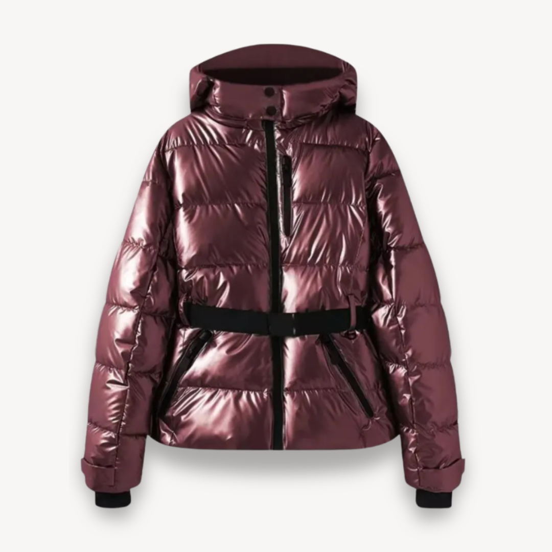 Pufferjacke mit Gürtel für Damen 1
