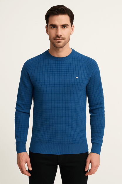 Pullover - Herren Rundhals Langarm Pullover Sweatshirt-Chaps Herrenmode