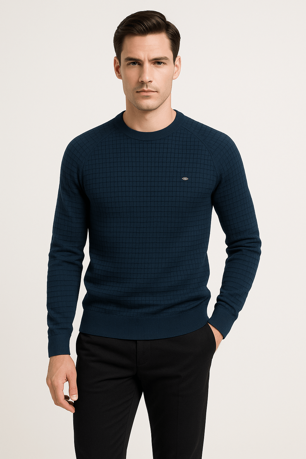 Herren Pullover Langarm Rundhals Sweatshirt - BerlinGlamour