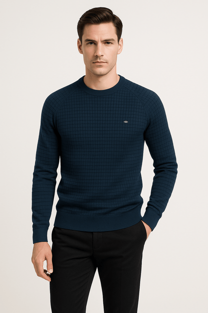 Herren Pullover Langarm Rundhals Sweatshirt - BerlinGlamour