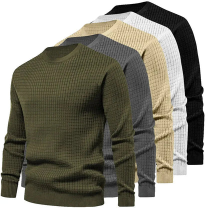 Herren Pullover Langarm Kariert Flanell - BerlinGlamour