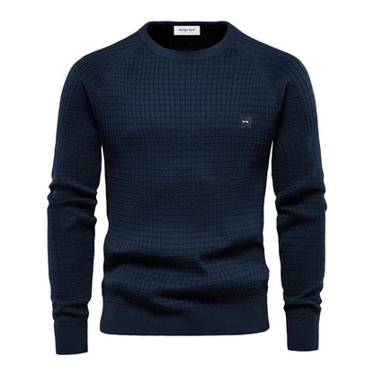 Herren Pullover Langarm Rundhals Strick - BerlinGlamour