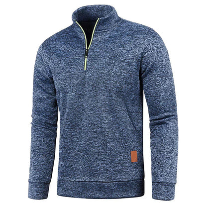 Elastischer Herren Pullover Kurzarm Sweatshirt Mit Reißverschluss - BerlinGlamour