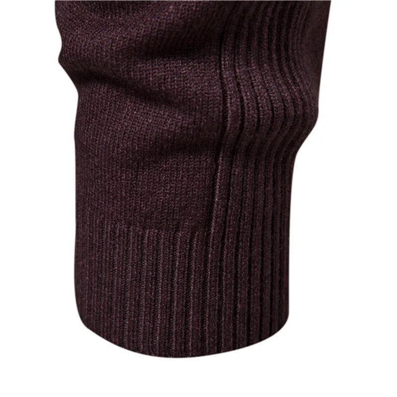 Pullover – Halber Rollkragenpullover aus Strickmischung mit Halsbedeckung 3
