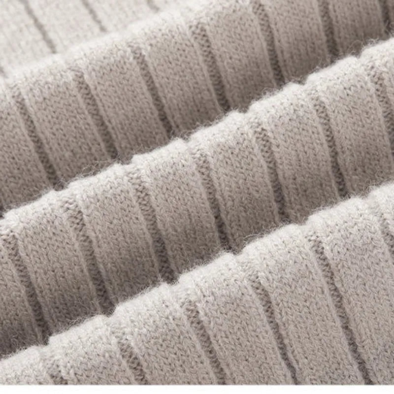Pullover – Hoher Kragen, gesponnene Mischung und halber Reißverschluss, verstellbare Passform 5