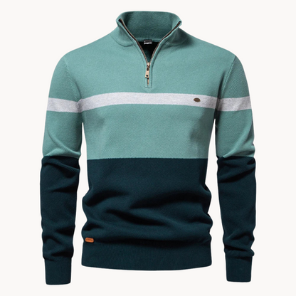 Pullover aus Polyestermischung – Viertelreißverschluss am Hals und formstabil 3