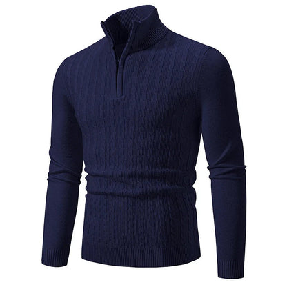 Pullover aus Strickmischung – Zopfmuster und verstellbarer Halsausschnitt 4