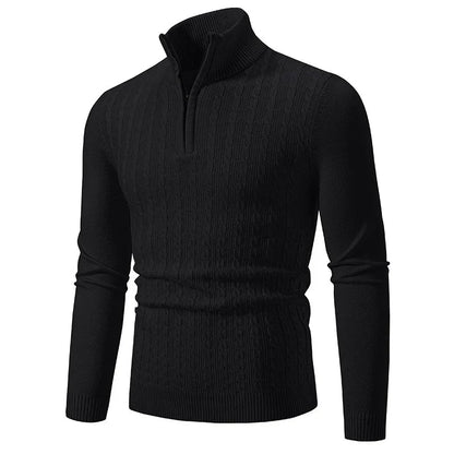 Pullover aus Strickmischung – Zopfmuster und verstellbarer Halsausschnitt 5