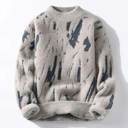 Pullover mit abstraktem Muster für Herren 4