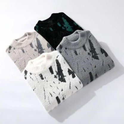 Pullover mit abstraktem Muster für Herren 7