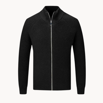 Pullover mit durchgehendem Reißverschluss – Jacke aus Strickmischung und glatter Reißverschluss 2