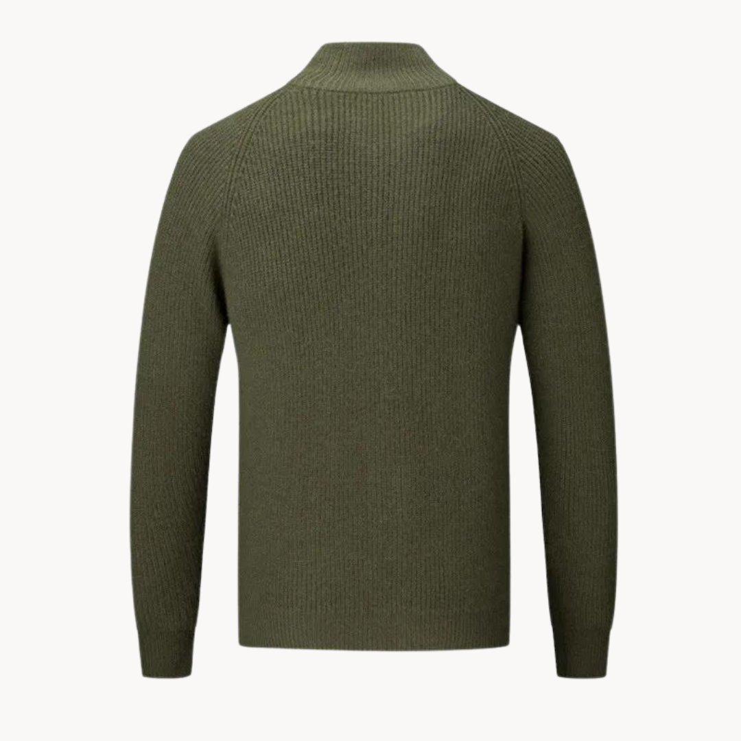 Pullover mit durchgehendem Reißverschluss – Jacke aus Strickmischung und glatter Reißverschluss 4