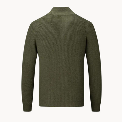 Pullover mit durchgehendem Reißverschluss – Jacke aus Strickmischung und glatter Reißverschluss 4