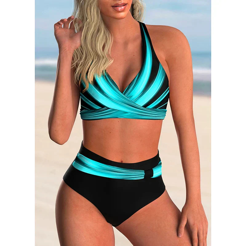 Hochtaillierter Damen Bikini Set Push Up BH Bikini - BerlinGlamour