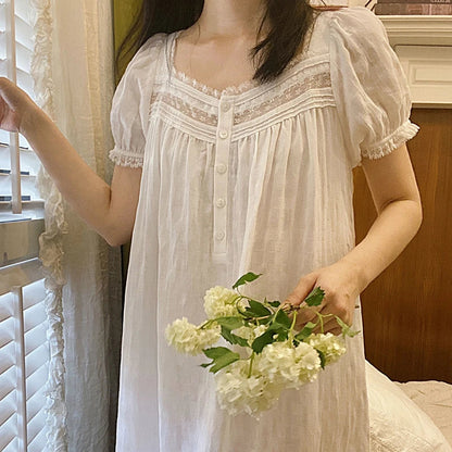 Elegantes Viktoriana Nachthemd Damenschlafanzug - BerlinGlamour