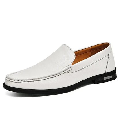 Herren Loafer Schuhe Elegant Lederschuhe Schwarz