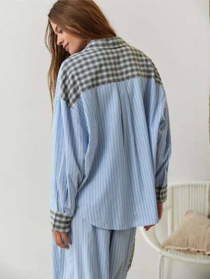 Bequemes Damen Pyjama Set Weich