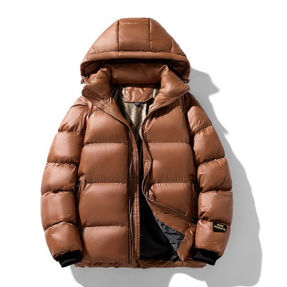 Herren Steppjacke Warm mit Kapuze Isoliert