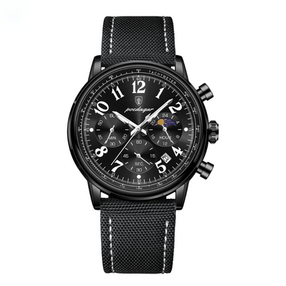 Herrenuhr Lederarmband Elegante Quarz