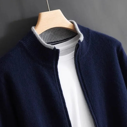 Herren Cashmere Jacke Warm Elegant Winter