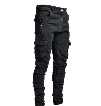 Herren Cargohose Slim Fit Trendig Schmal