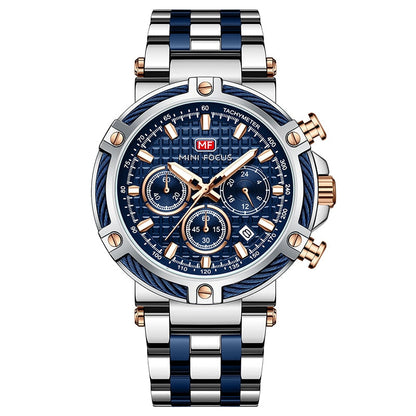 Herren Armbanduhr Maritime Quarzuhr Schwarz