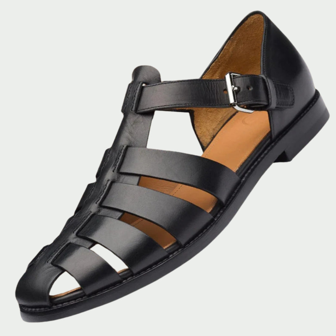 Leder Sandalen Herren Elegant Braun - BerlinGlamour