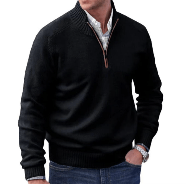 Herren Fleecejacke Warm Quarter Zip Teddy Hoodie - BerlinGlamour