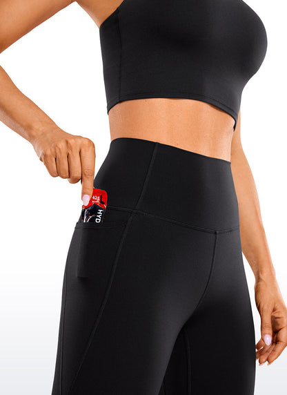 Kniehohe Stretch Leggings Capri Länge Damen
