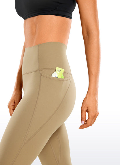 Kniehohe Stretch Leggings Capri Länge Damen