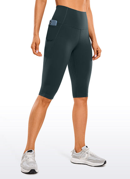 Kniehohe Stretch Leggings Capri Länge Damen