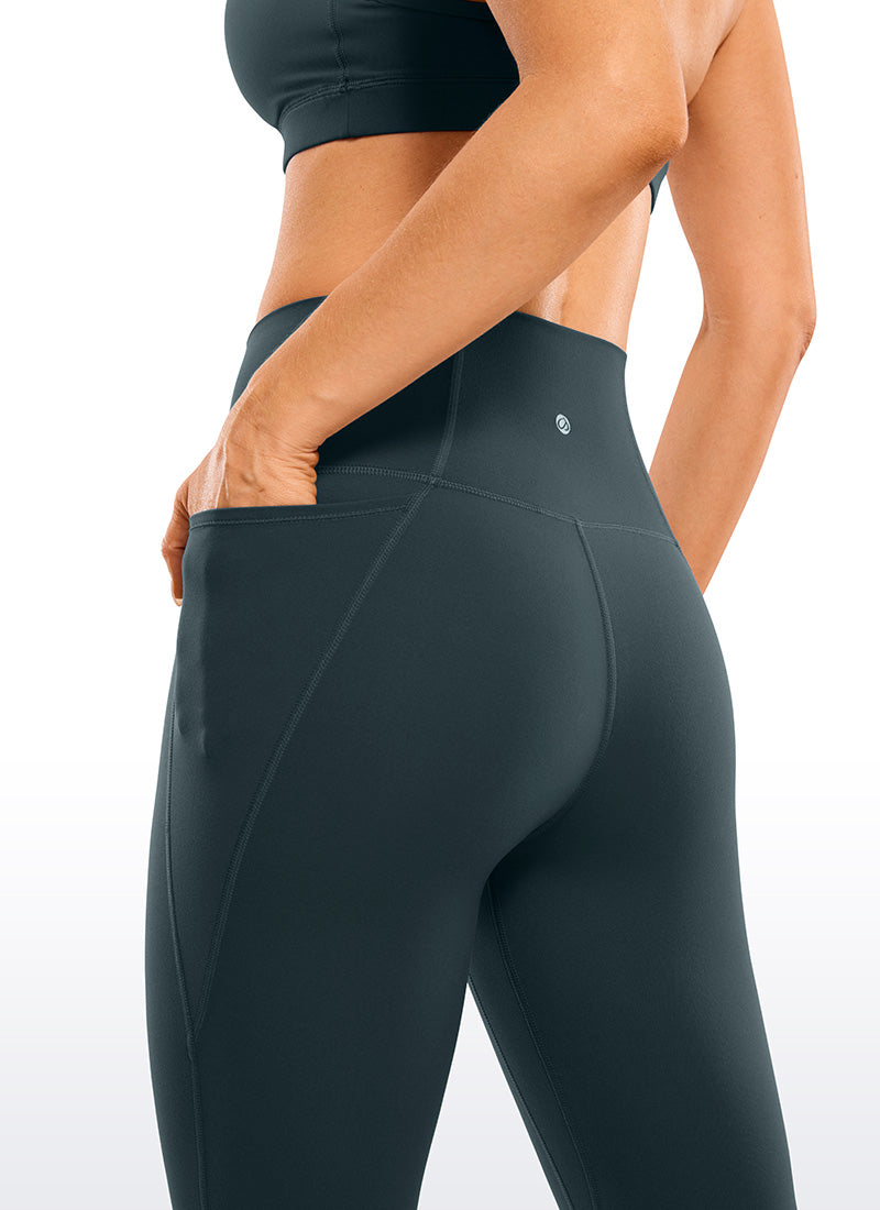 Kniehohe Stretch Leggings Capri Länge Damen