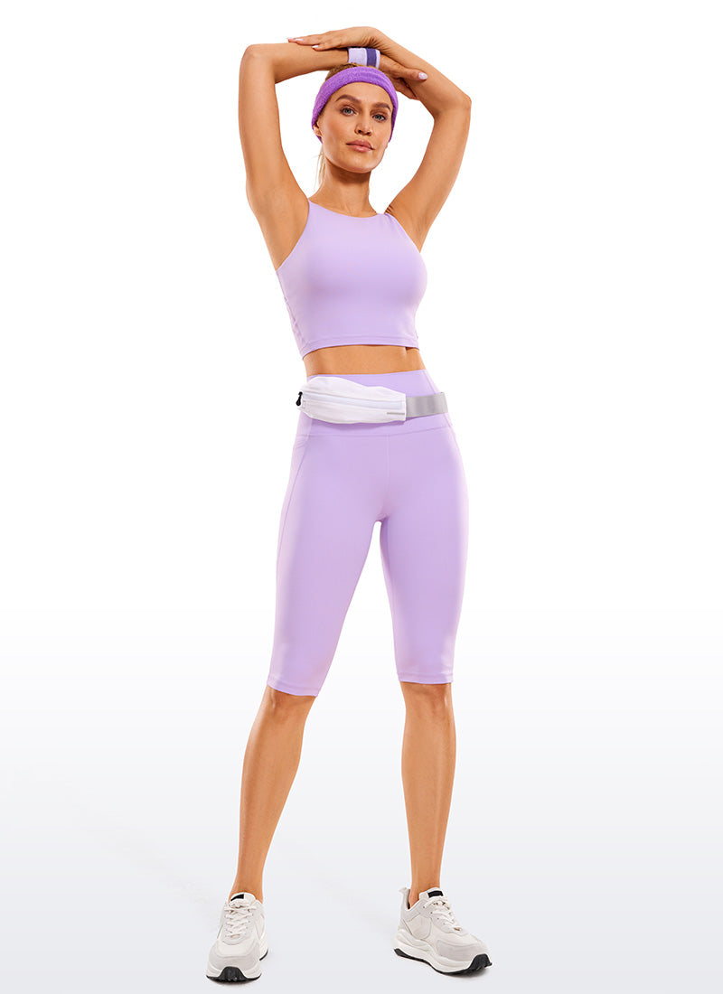 Kniehohe Stretch Leggings Capri Länge Damen