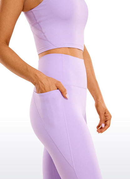 Kniehohe Stretch Leggings Capri Länge Damen