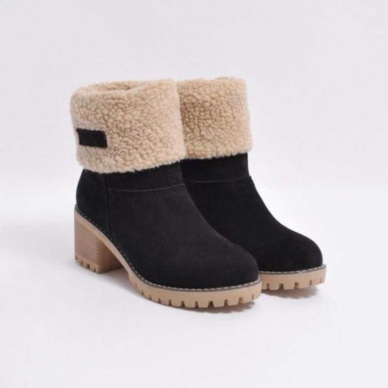 Damenstiefel Warm Gefüttert Winterstiefel Schneesicher - BerlinGlamour