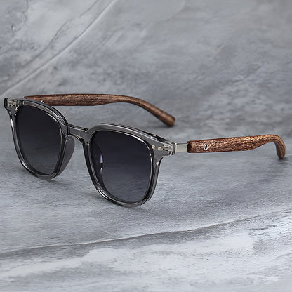 Herren Sonnenbrille Polarisiert Sportlich Schwarz