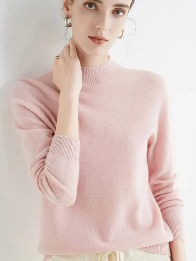 Damen Pullover Elegent Langarm Stilvoll