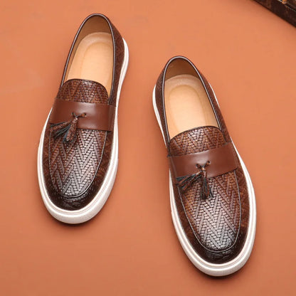 Leder Loafer Herren Schuhe Elegante Slipper
